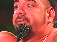 Lusty latex ladies humiliate dude