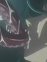 Dirty hentai flicks with babe’s mouth filled with palps